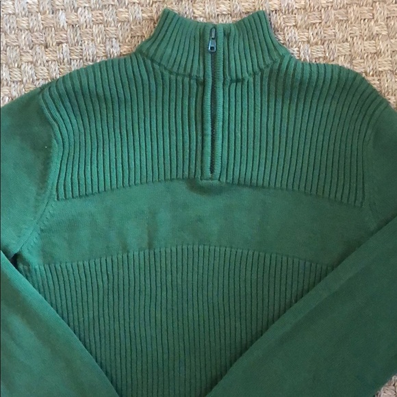 82 Zero Green half zip pullover sweater - Picture 5 of 5